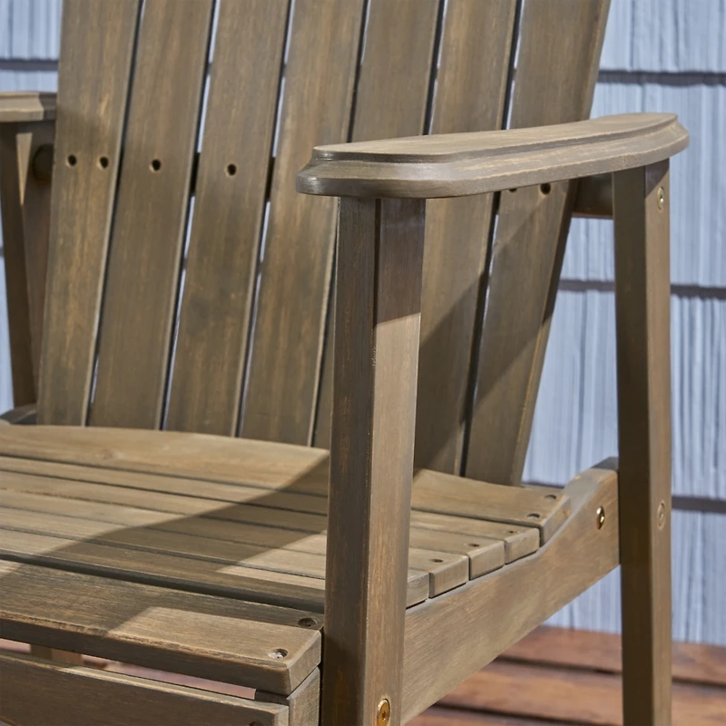 Streamdale Acacia Wood Adirondack Chairs (Set of 2) for Outdoor Patio
