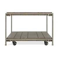 Streamdale Furniture Corbeta 3-Piece Contemporary Coffee & Chairside Table Set in Aged Graphite