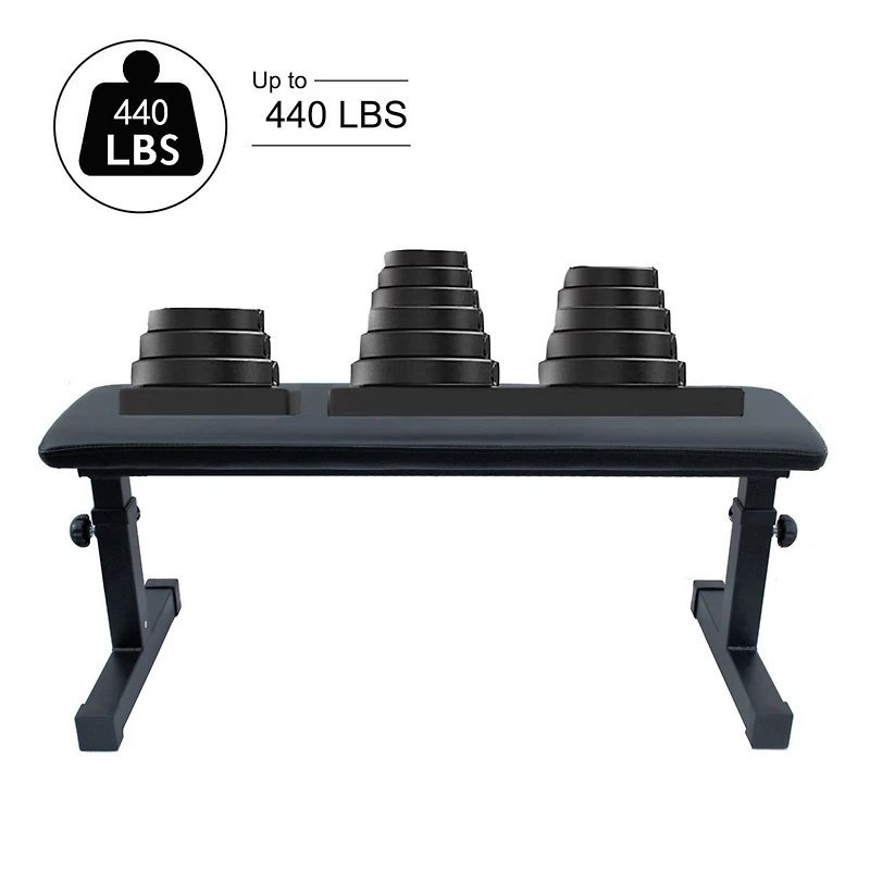 Streamdale Adjustable Cushion Bench with Protective Cover (110x45cm, 200kg Capacity)