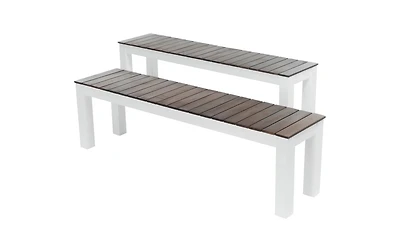 Simplie Fun Bali Acacia Wood Picnic Bench (Set Of 2)