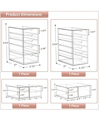 Sorbus Drawers Acrylic Organizer for Makeup, Organization and Storage, Art Supplies, Jewelry, Stationary