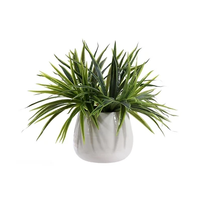 Faux Orchid Potted Plant