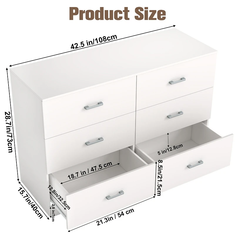 Givimo Bathroom Floor Cabinet Wooden Storage Cabinet