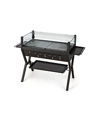 Vebreda Barbecue Charcoal Grills with Wind Guard Seasoning Racks