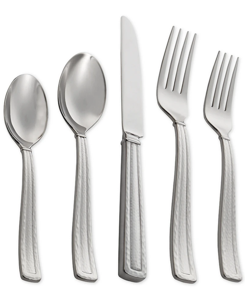 Michael Aram Stainless Steel Hammertone Collection 5-Pc. Flatware Set