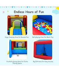 Sugift 7-in-1 Kids Inflatable Bounce House with Ocean Balls and 480W Blower