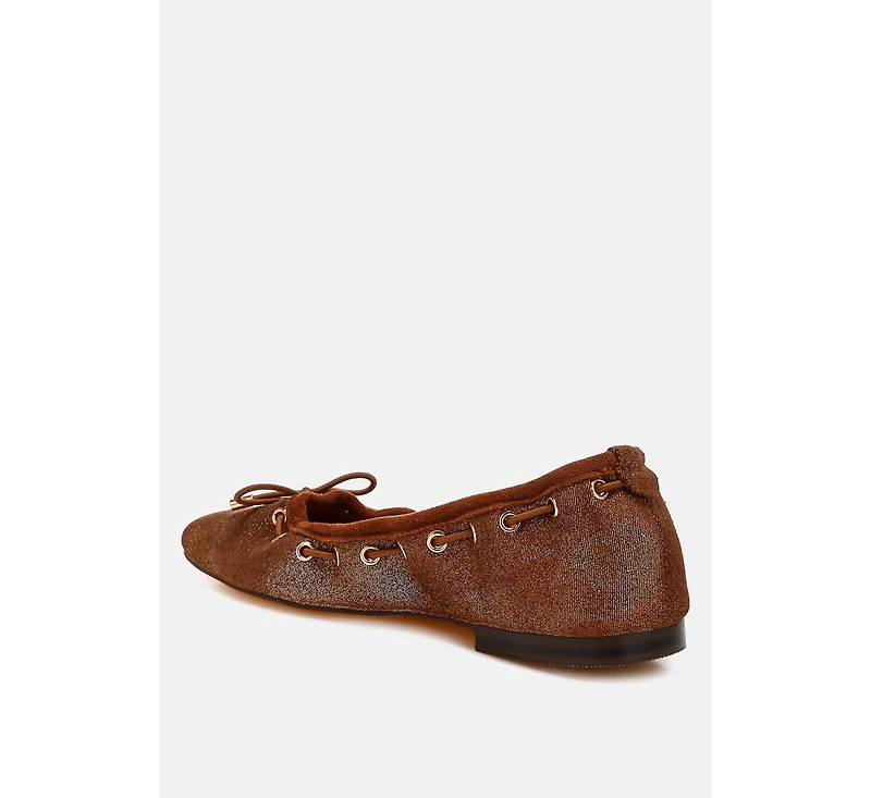 Darlow Drawstring Bow Ballerinas