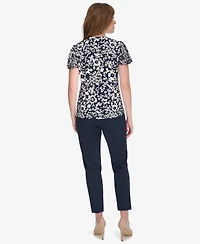 Tommy Hilfiger Women's Blouse with Puff Sleeves