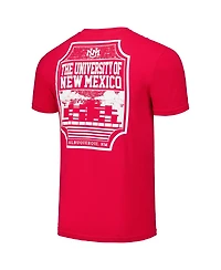 Image One Men's Cherry New Mexico Lobos Logo Campus Icon T-Shirt