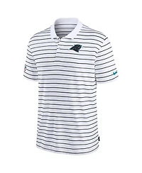 Nike Men's White Carolina Panthers Sideline Lock Up Victory Performance Polo