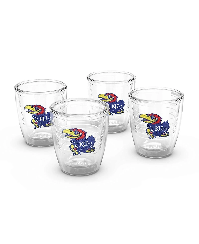 Tervis Tumbler Kansas Jayhawks 4-Pack 12oz. Emblem Tumbler Set