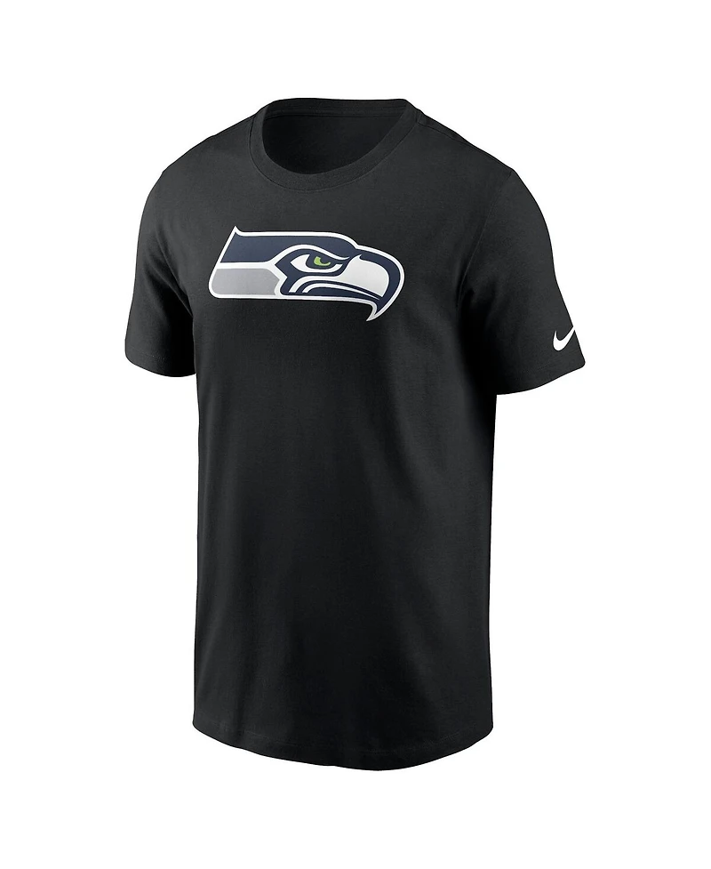 Nike Men's Black Seattle Seahawks Logo Essential T-Shirt