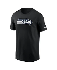 Nike Men's Black Seattle Seahawks Logo Essential T-Shirt