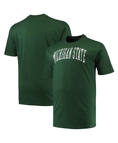 Champion Men's Green Michigan State Spartans Big Tall Arch Team Logo T-Shirt