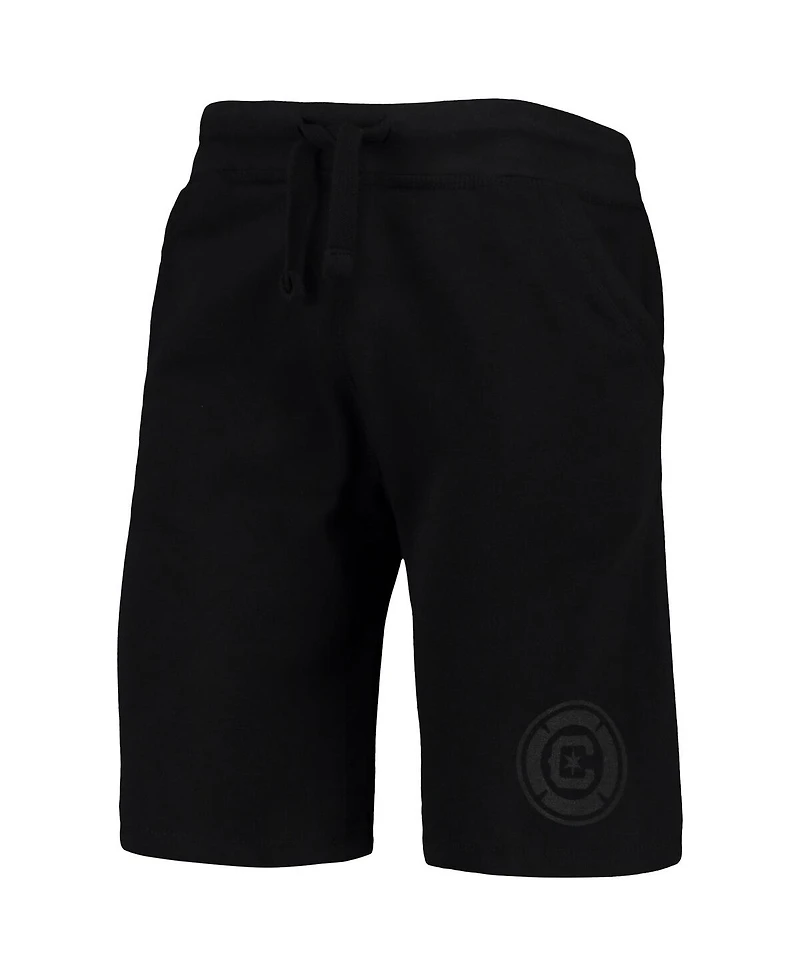 Mitchell & Ness Men's Chicago Fire All Black Fleece Shorts