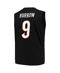 Fanatics Men's Joe Burrow Black Cincinnati Bengals Big Tall Muscle Tank Top