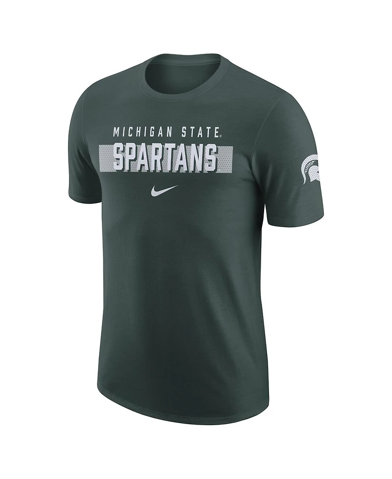 Nike Men's Green Michigan State Spartans Campus Gametime T-Shirt