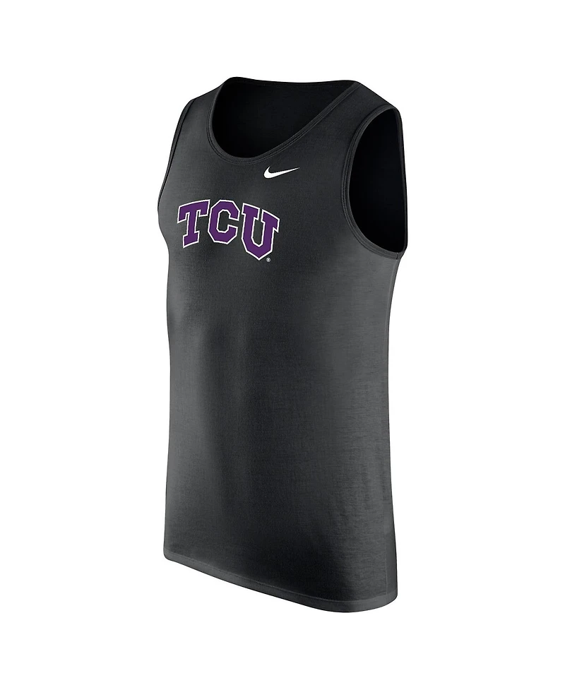 Nike Men's Black Tcu Horned Frogs Tank Top