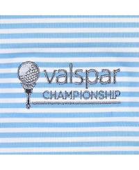 FootJoy Men's Light Blue Valspar Championship Micro Feeder Stripe Lisle ProDry Polo