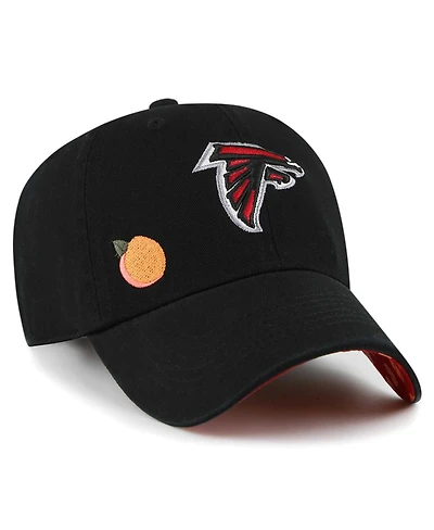 47 Brand Women's Black Atlanta Falcons Confetti Icon Clean Up Adjustable Hat