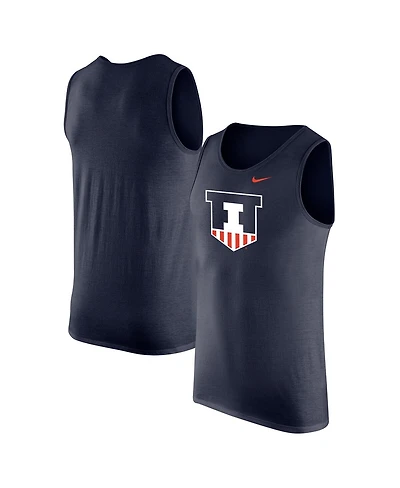 Nike Men's Navy Illinois Fighting Illini Tank Top