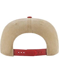 '47 Brand Men's Khaki/Red Portland Trail Blazers Chilmark Captain Snapback Hat