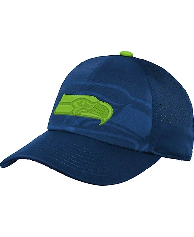 Outerstuff Big Boys and Girls College Navy Seattle Seahawks Tailgate Adjustable Hat