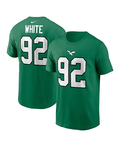 Nike Men's Reggie White Kelly-Green Philadelphia Eagles Retired Player Name Number T-Shirt
