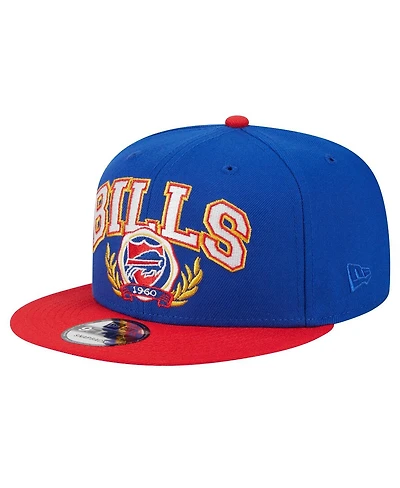 New Era Men's Royal/Red Buffalo Bills Team Establish 9FIFTY Snapback Hat