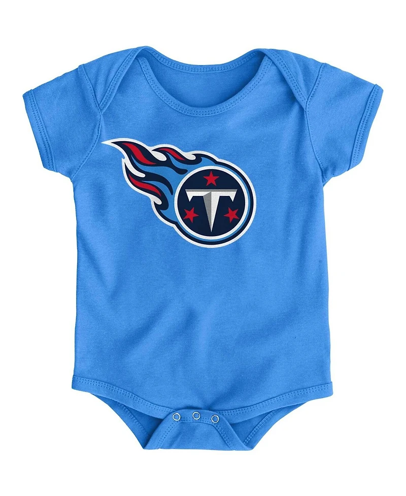 Outerstuff Baby Boys and Girls Light Blue Tennessee Titans Team Logo Bodysuit