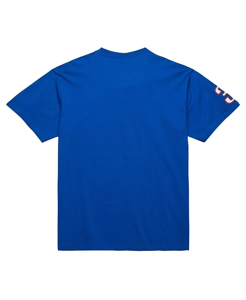 Mitchell & Ness Men's Allen Iverson Royal Philadelphia 76ers Premium Nickname T-Shirt