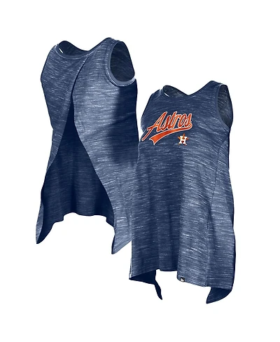 New Era Women's Navy Houston Astros Space-Dye Active Tank Top