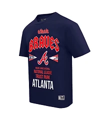 Pro Standard Men's Navy Atlanta Braves Oversized City Tour T-Shirt
