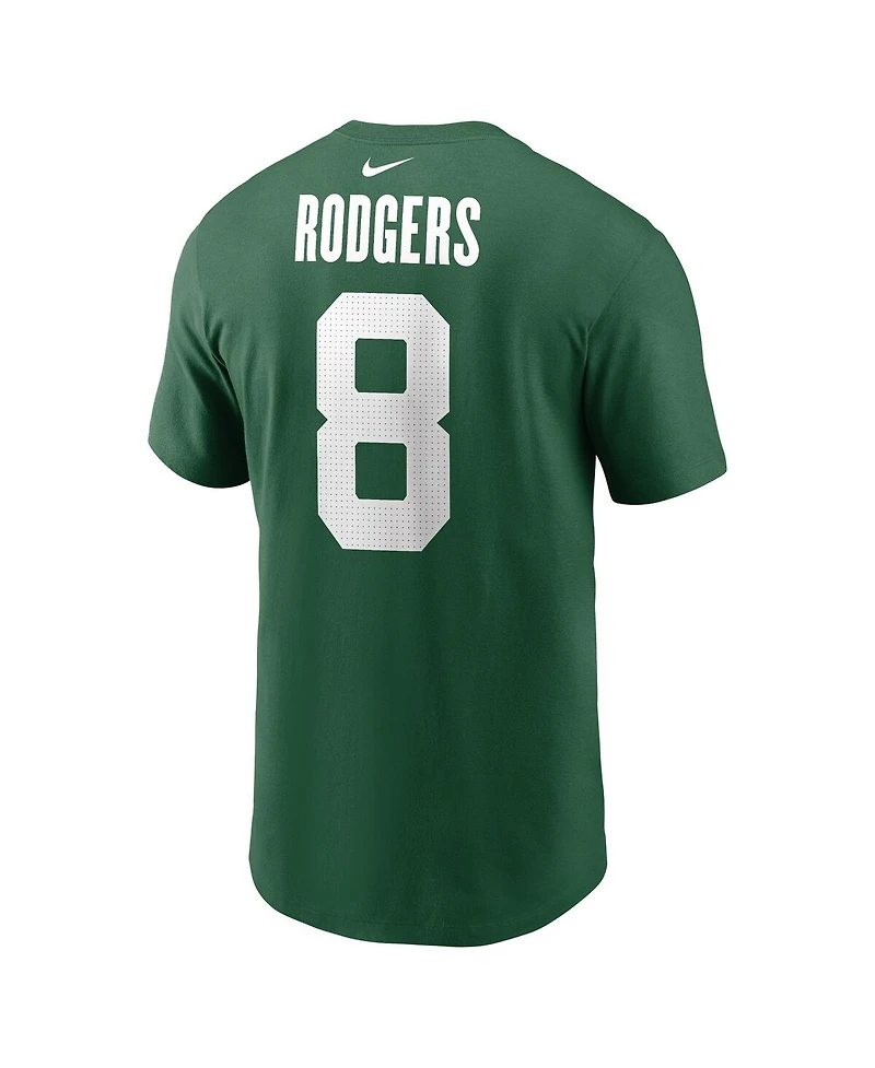 Nike Men's Aaron Rodgers Legacy Green New York Jets Name Number T-Shirt