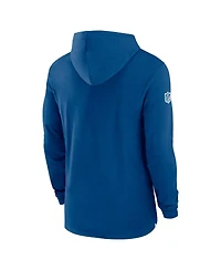 Nike Men's Royal Indianapolis Colts Sideline Hoodie Performance Long Sleeve T-Shirt