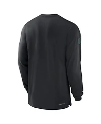 Nike Men's Black Philadelphia Eagles Sideline Player Performance Long Sleeve T-Shirt