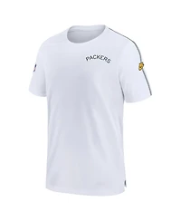 Nike Men's White Green Bay Packers Sideline Alternate Logo Coach Performance Top
