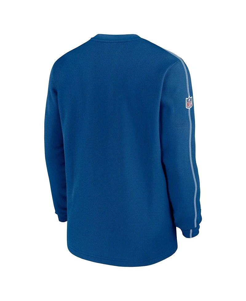 Nike Men's Royal Indianapolis Colts Alternate Logo Coach Long Sleeve T-Shirt