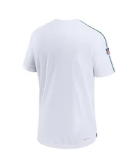 Nike Men's White Philadelphia Eagles Sideline Alternate Logo Coach Performance Top