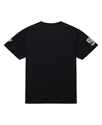 Mitchell & Ness Men's Wayne Gretzky Black Los Angeles Kings Premium Nickname Vintage Logo T-Shirt