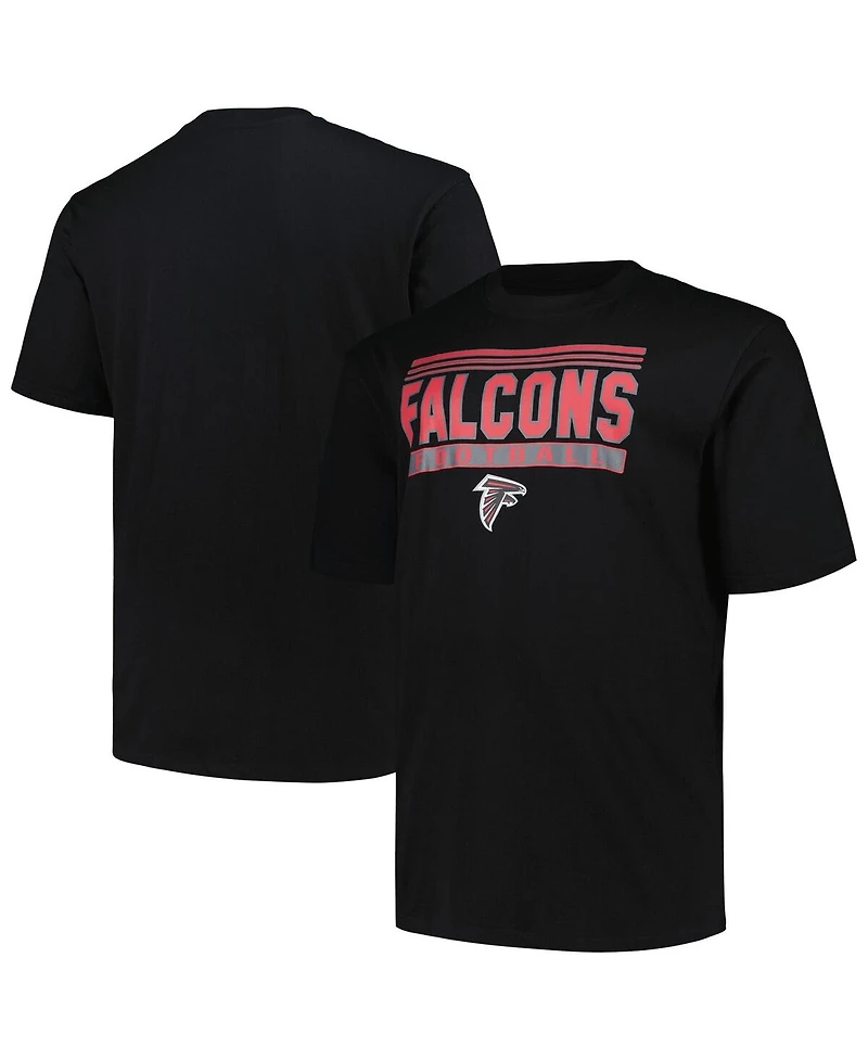 Fanatics Men's Black Atlanta Falcons Big Tall Pop T-Shirt