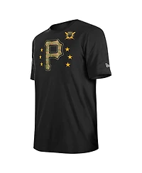 New Era Men's Black Pittsburgh Pirates 2024-Armed Forces Day T-Shirt