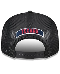 New Era Men's Black Houston Texans Shade 9FIFTY Trucker Snapback Hat