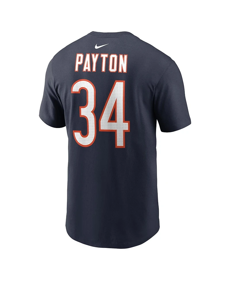 Nike Men's Walter Payton Navy Chicago Bears Retired Player Name Number T-Shirt