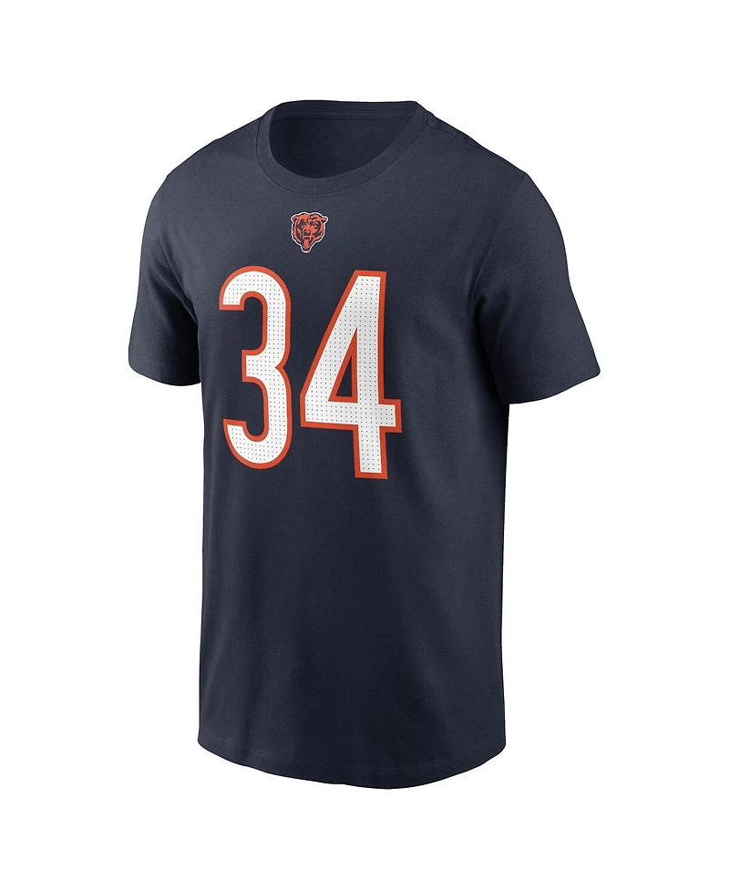 Nike Men's Walter Payton Navy Chicago Bears Retired Player Name Number T-Shirt
