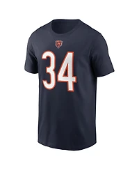 Nike Men's Walter Payton Navy Chicago Bears Retired Player Name Number T-Shirt