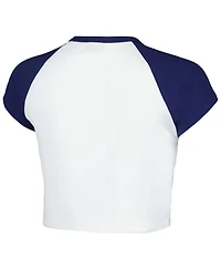 Hype And Vice Women's White St. Louis City Sc Homerun Cropped Raglan T-Shirt