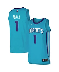 Jordan Men's LaMelo Ball Teal Charlotte Hornets Authentic Player Jersey - Icon Edition