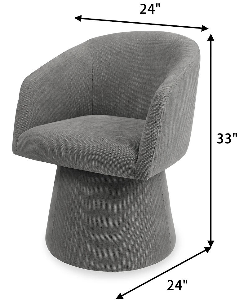 Korder Arm Swivel Chair, Created for Macy's