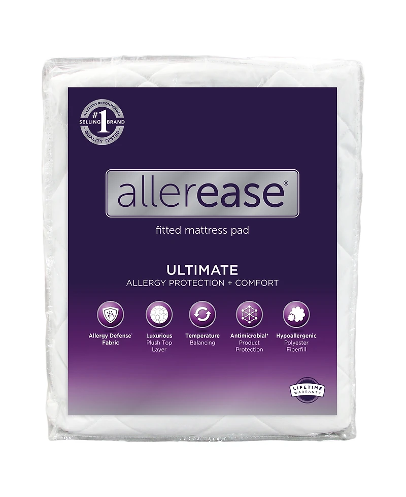 AllerEase Ultimate Protection and Comfort Allergy Protection Mattress Pad